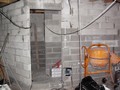 Construction du hall dans le garage
